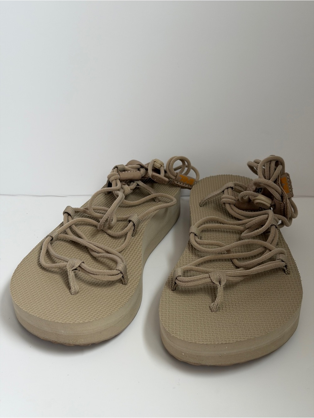 Teva Women’s Beige Rope Strap Platform Sandals